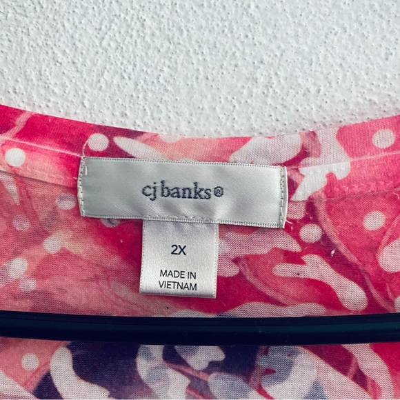 CJ Banks floral blouse - Picture 7 of 7